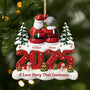 6455OUS1 custom 1 layered wooden xmas ornaments for couples a love story that continues 6455OTQTG