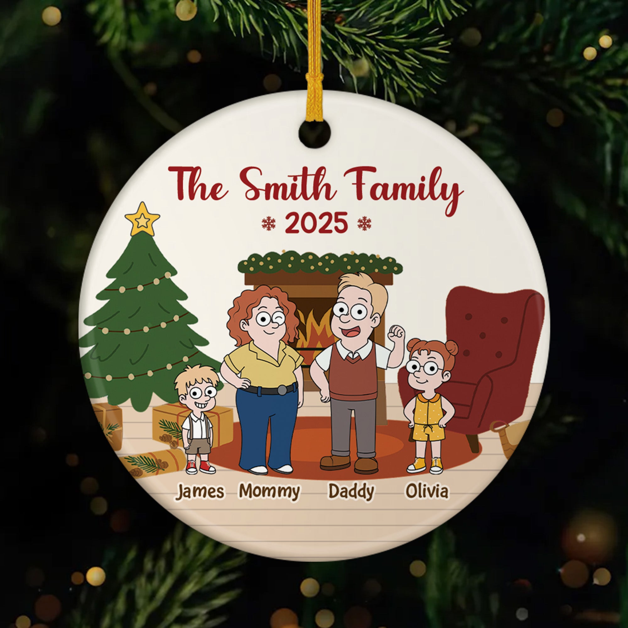 6460OUS1 personalized ceramic christmas ornaments xmas gifts for family 6460O3KTI