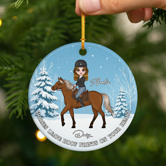 6476OUS2 ceramic horse christmas ornament custom horse gifts for women 6476O3Q0U