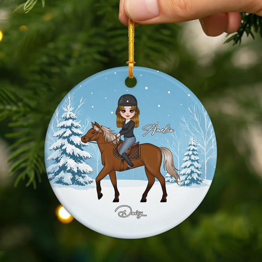 6476OUS2 ceramic horse christmas ornament custom horse gifts for women 6476O3Q0U_846794c7 6815 4f84 8faf f1a6399ad937