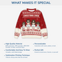 6488WUK5 personalised christmas crew ugly christmas sweaters for family 6488W