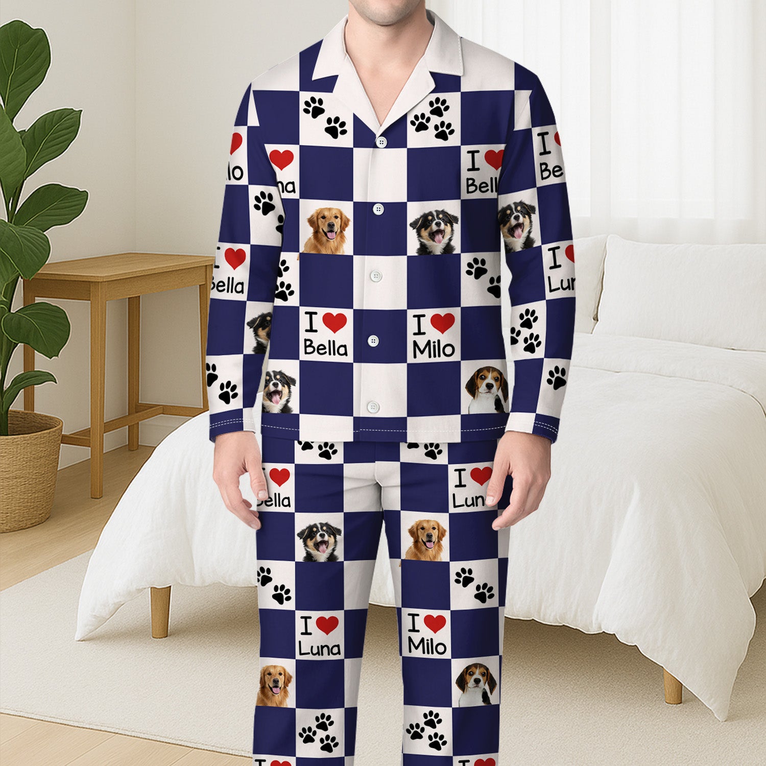 6503VUS3 pajamas with pets face on them custom gifts for dog lovers 6503VKXZC