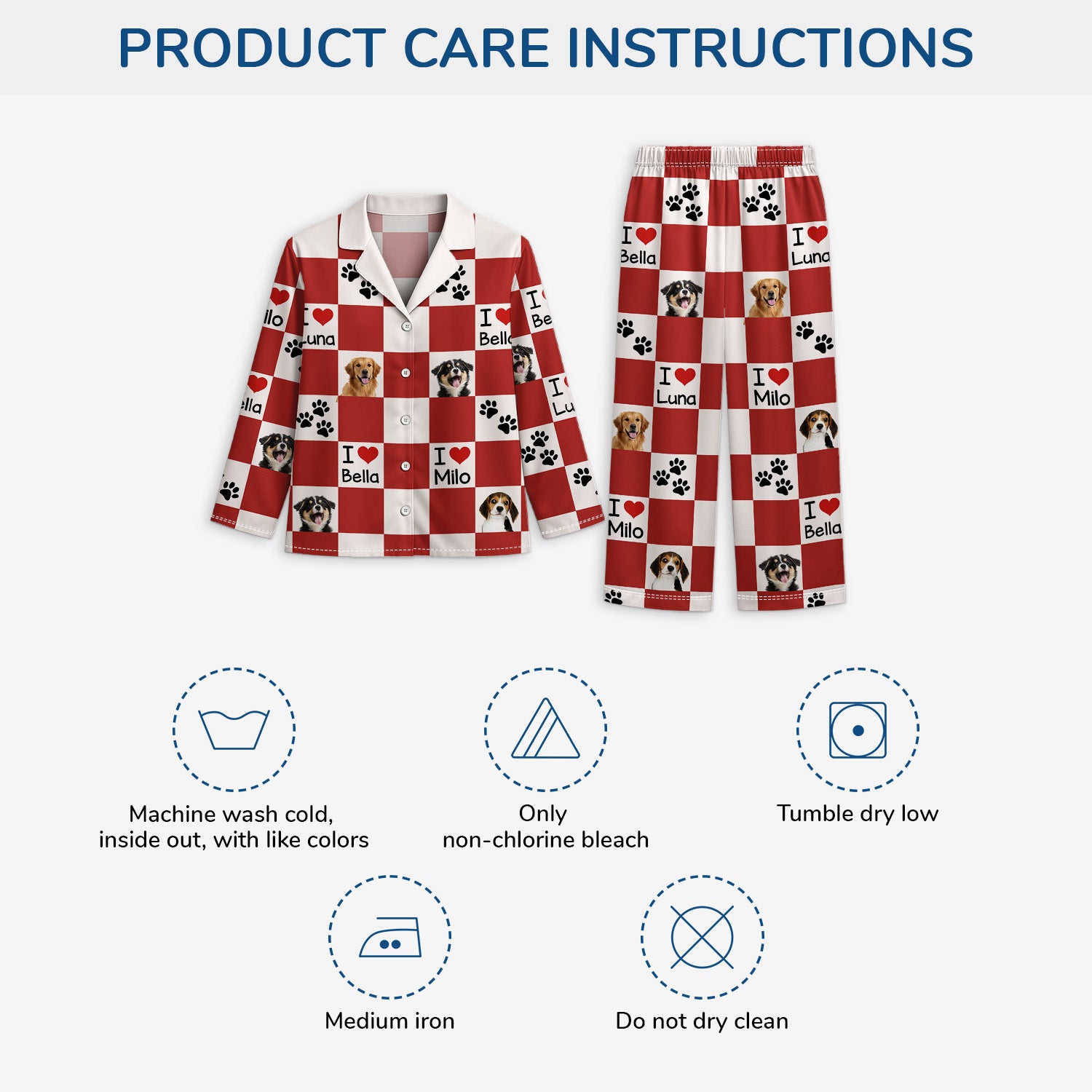 6503VUS4 pajamas with pets face on them custom gifts for dog lovers 6503VKXZC