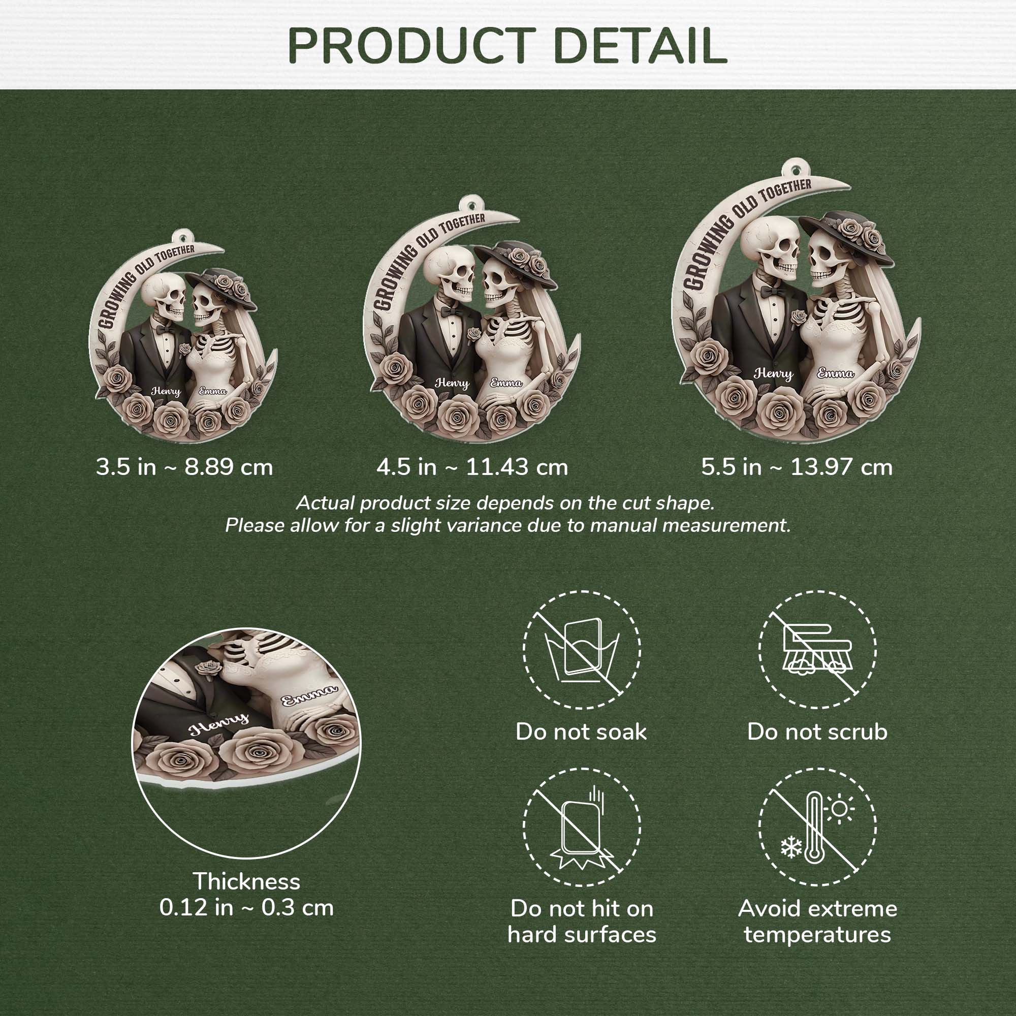 6505OUS1 3d printing effect acrylic skull ornaments custom couple christmas gifts 6505O3LWG_3