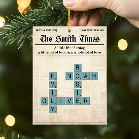 6506OUS1 acrylic family crossword puzzle ornament custom christmas gifts 6506O3LWI_2