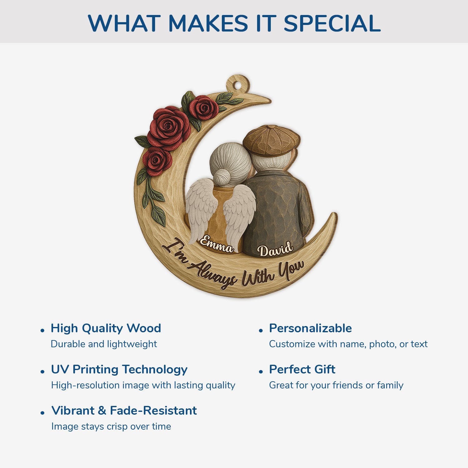 6508OUS4 custom 1 layered wooden christmas ornaments memorial gifts for couples 6508O3QAG