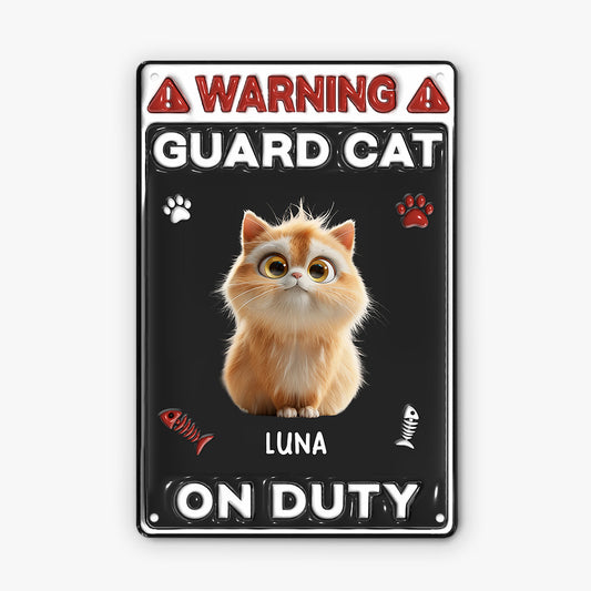 6509EUS1 3d printing effect metal guard cat warning signs custom gifts for cat lovers 6509EKLTD_2