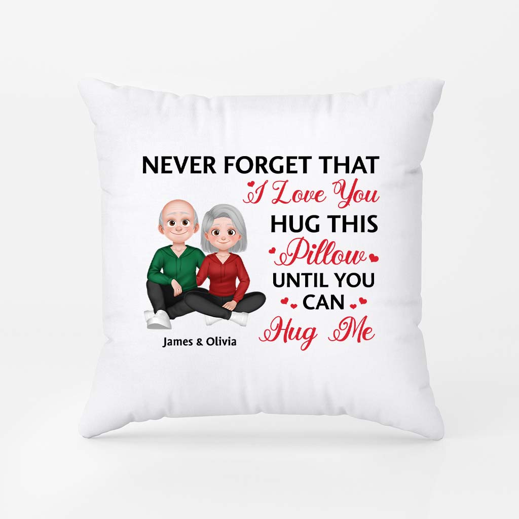 6511PUS2 hug this pillow until you can hug me pillow_ custom couple gifts 6511P