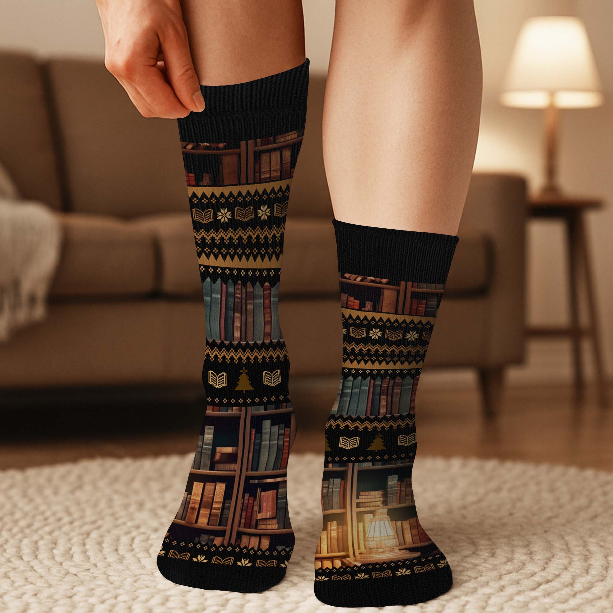 6530JUK3 personalized reading socks gifts for book lovers women 6530JKZ5A