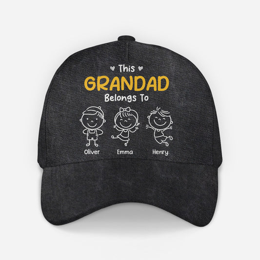 6537JUK1 this grandpa belongs to cap personalized gifts for grandparents 6537JTSTB
