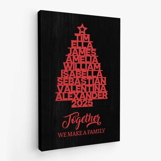 6538CUS2 custom family name canvas together we make a family 6538C8ZNI