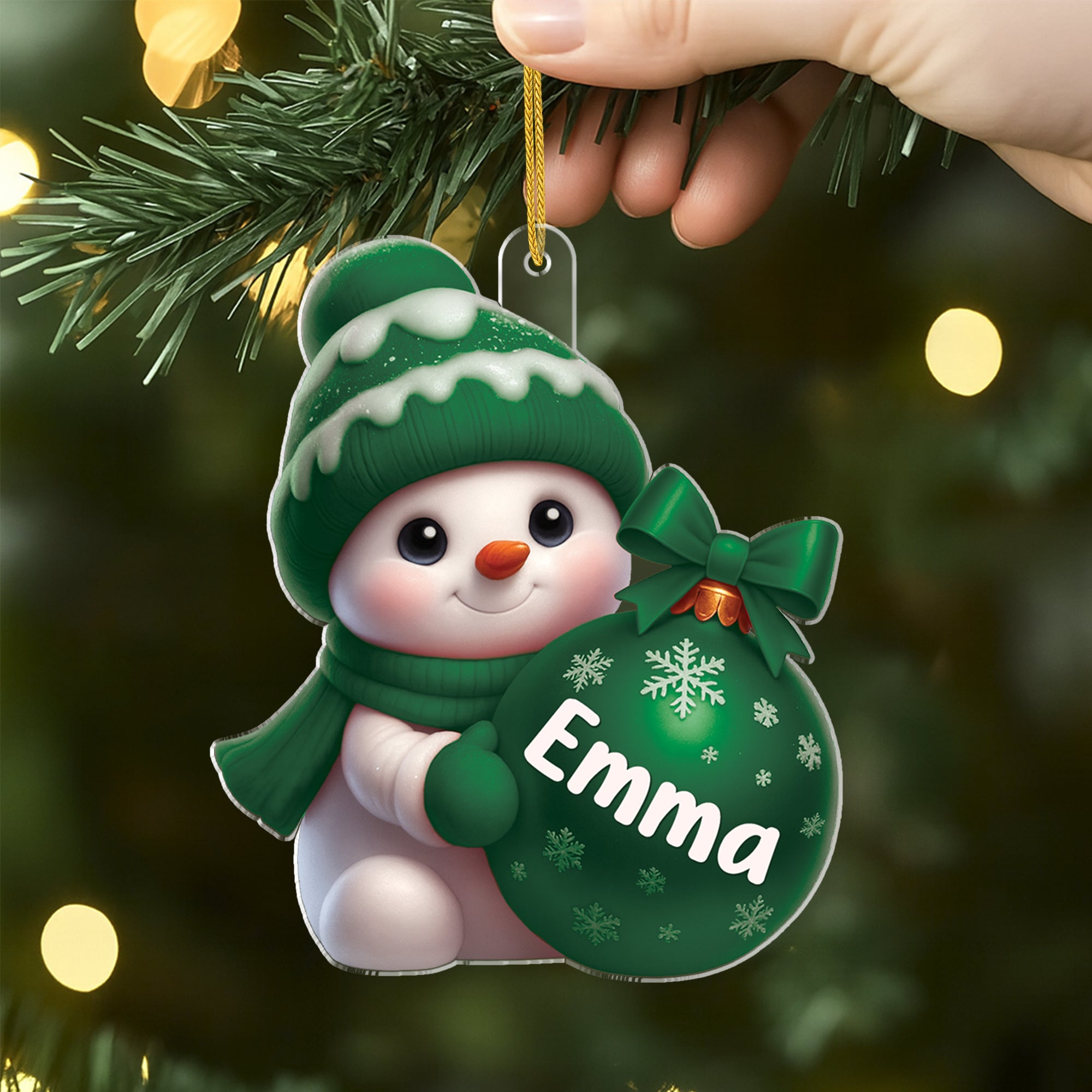 6543OUS2 3d printing effect custom acrylic snowman ornaments christmas gifts for kids 6543OKZCK