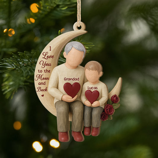 6550OUk1 3d printing effect custom 1 layered wooden ornaments christmas gifts for grandma grandpa 6550O6LZB_1
