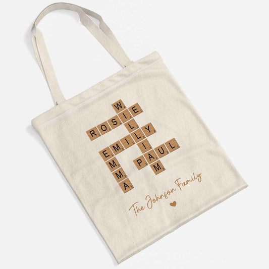 6560BUK1 personalised crossword tote bag with names for the whole family 6560bcvai_1