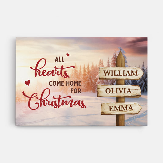 6561CUS1 family names street sign canvas_ personalized gift for family 6561C6TTI