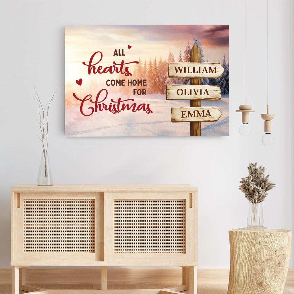 6561CUS3 family names street sign canvas_ personalized gift for family 6561C6TTI