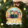 6597OUK2 3d printing effect personalized acrylic family christmas ornaments with pets_ 6597OTYCI