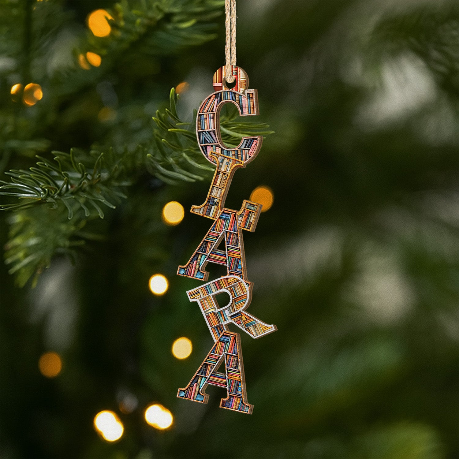 6600OUS1 3d printing effect 1 layered wooden letter ornaments custom christmas gifts for book lovers 6600O6L5A_60aacc5e b4b8 40d0 a564 f44d4bcc5eea