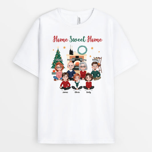 6602AUK1 personalized christmas shirts for family home sweet home shirt 6602A3YTI