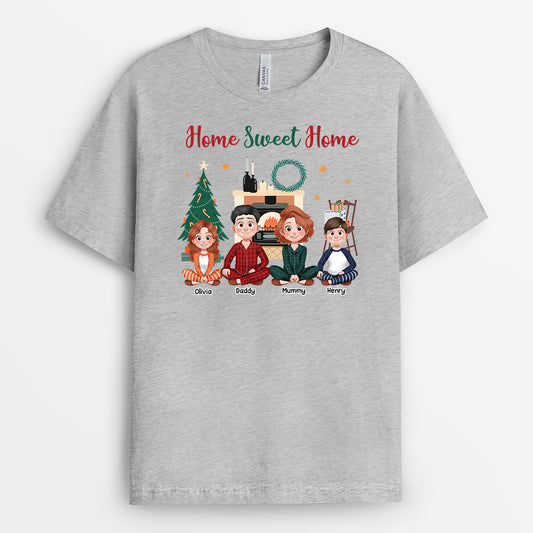 6602AUK2 personalized christmas shirts for family home sweet home shirt 6602A3YTI