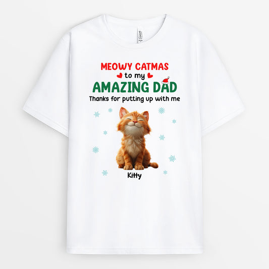6614AUS1 meowy catmas shirt personalized christmas gifts for cat dads 6614AKQ5D