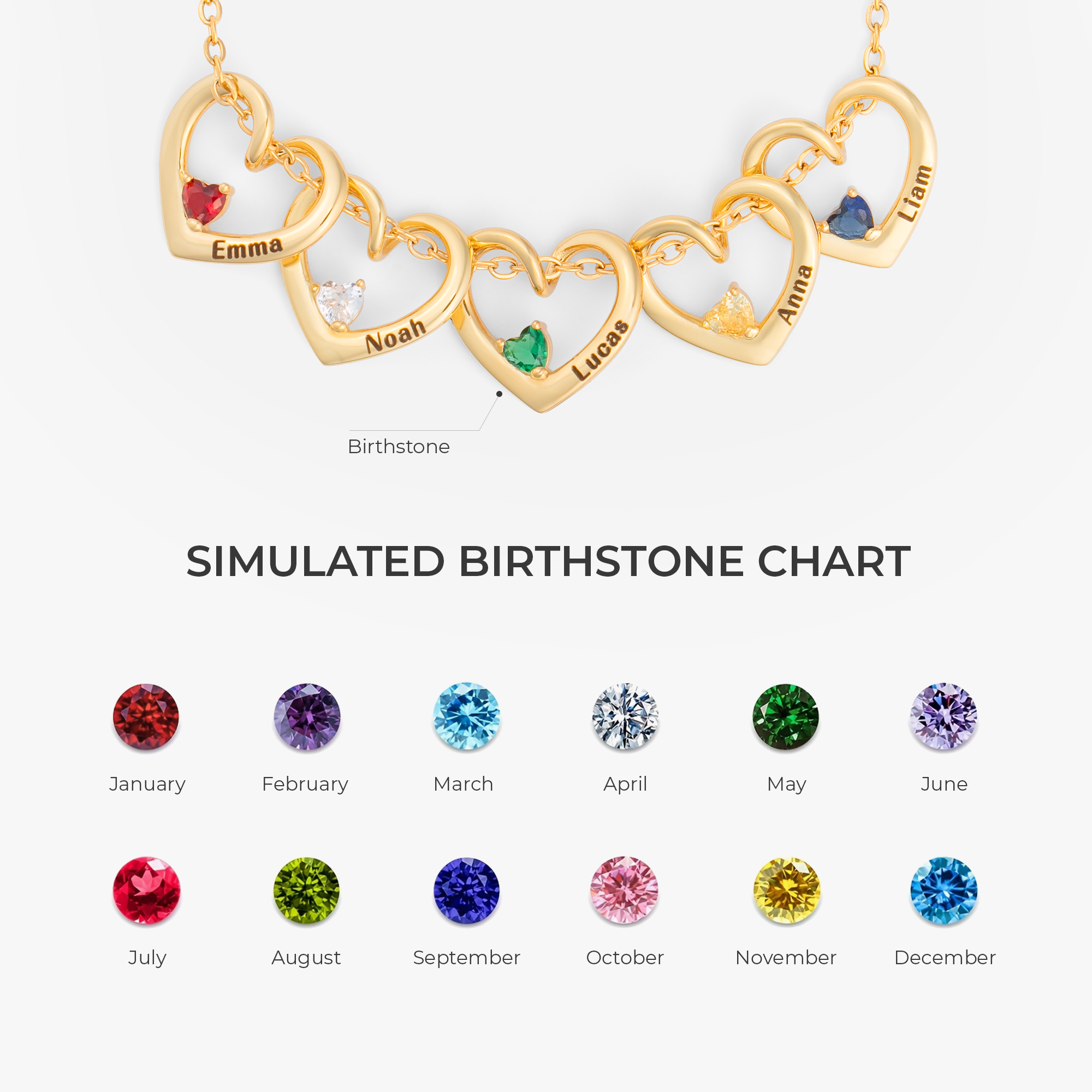 6617JUS4 personalized heart necklace with birthstones_ and names gifts for her 6617J0T5A
