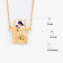 6620JUS4 personalized camera locket necklace photo gifts for her 6620J