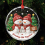 6623OUS1 glass snowman ornament_ personalized christmas gift for couples 6623OKZTG_54735e0a 9e0b 4913 b10c 6ed1d1b691c2