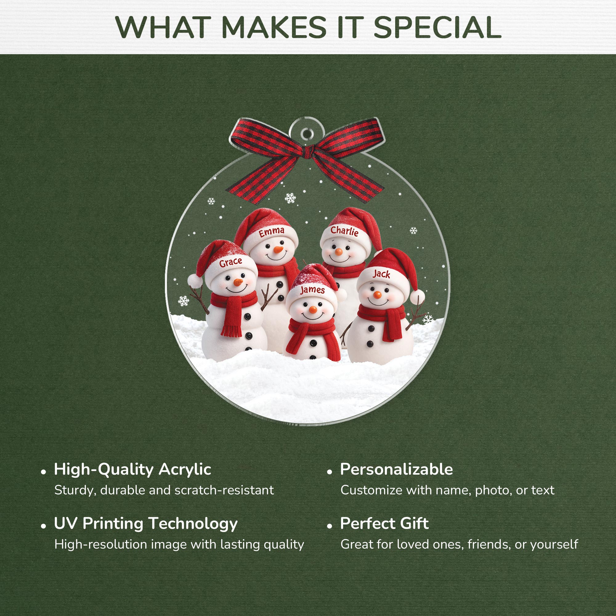 6624OUS4 acrylic snowman ornament_ personalized christmas gift for family 6624O3ZAI