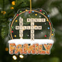 6630OUS1 custom acrylic christmas ornaments crossword puzzle family names_ 6630O6M5I