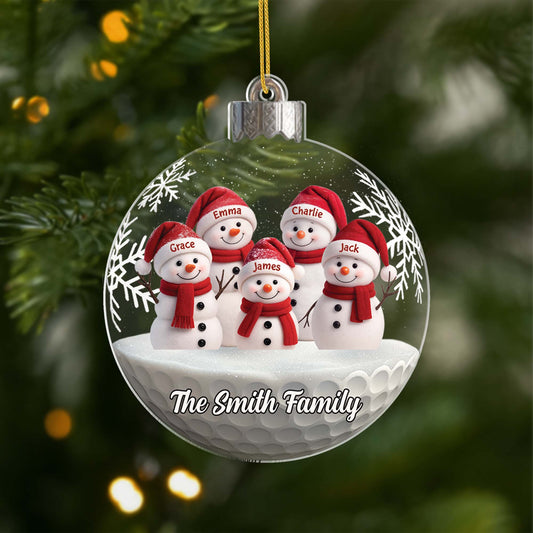 6636OUS1 acrylic snowman family ornament_ custom christmas gifts 6636O3L5I_1