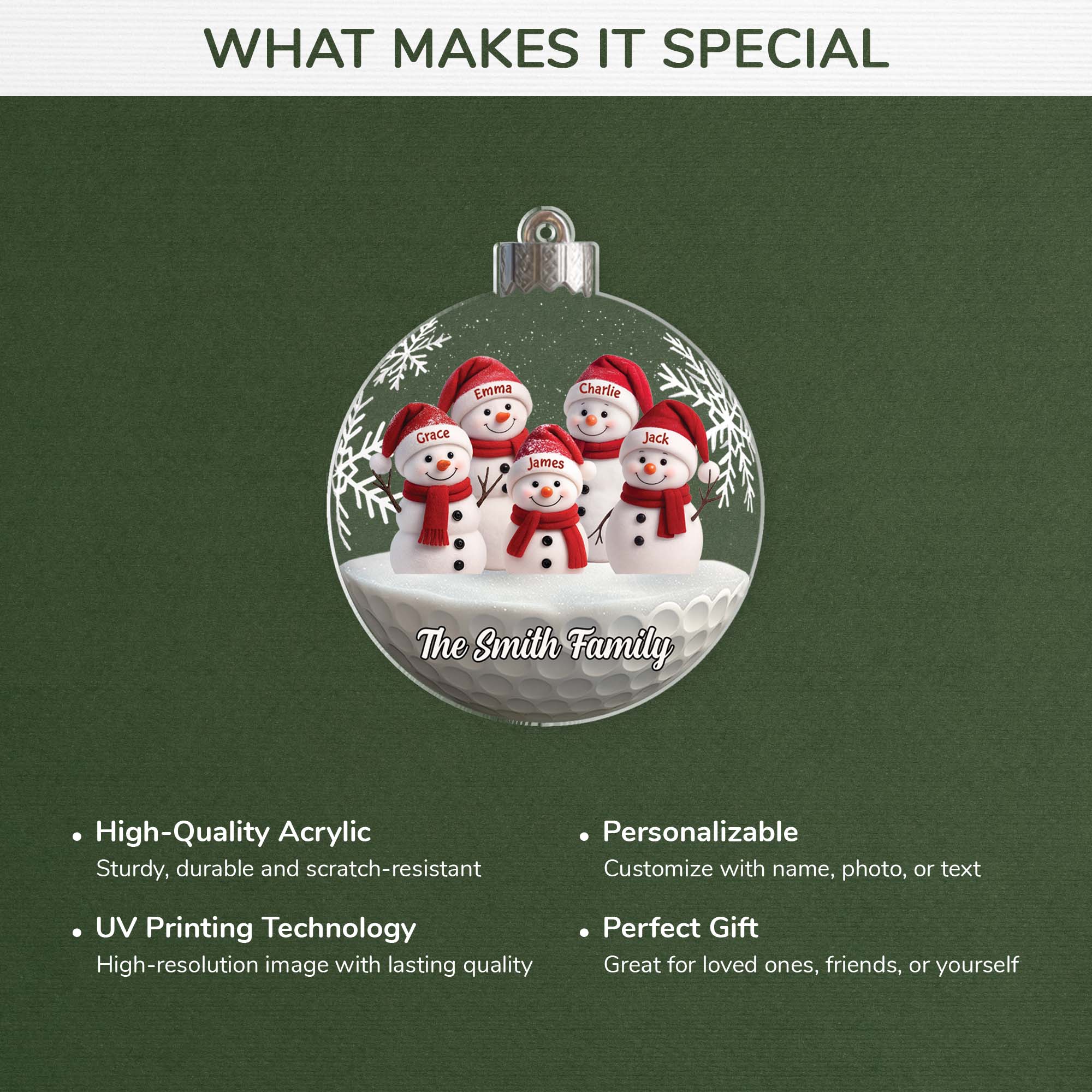 6636OUS1 acrylic snowman family ornament_ custom christmas gifts 6636O3L5I_4