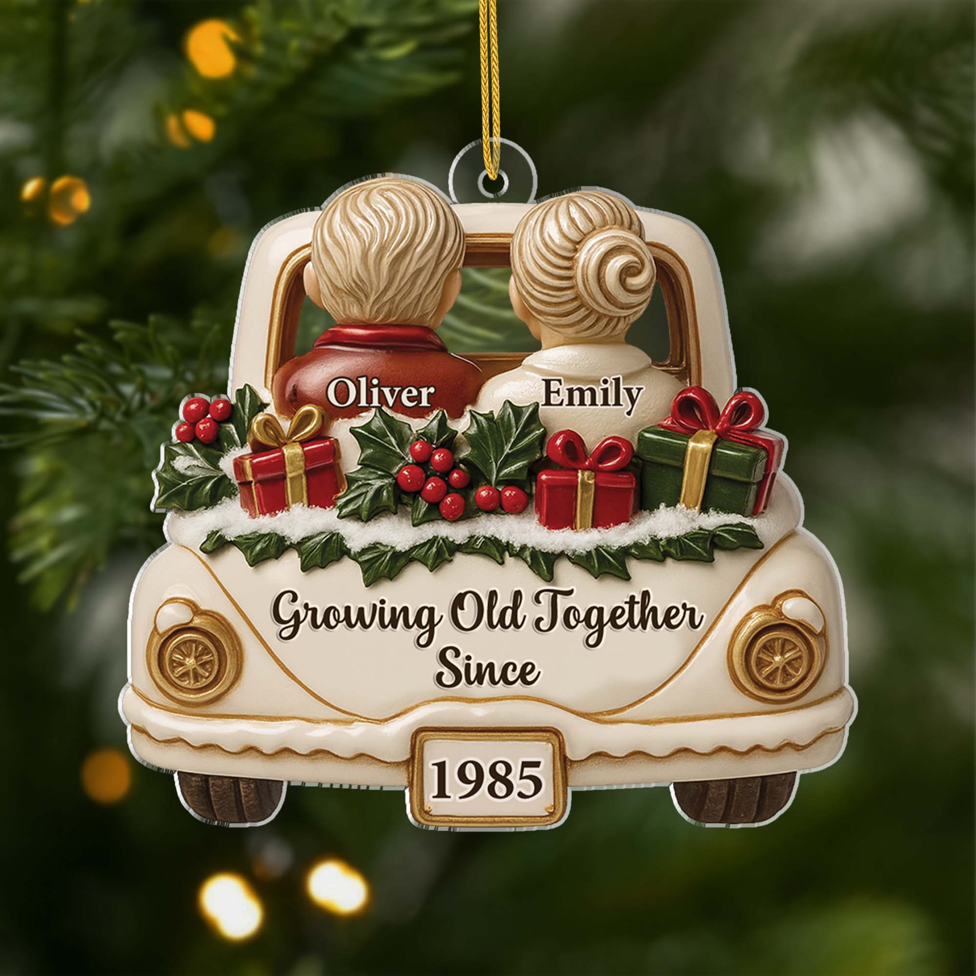 6637OUS1 3d printing effect acrylic together since ornament_ custom couples xmas gift 6637O3P5G