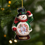 6639OUS1 3d printing effect acrylic snowman christmas ornaments with photo custom family gifts_ 6639OTQ5I