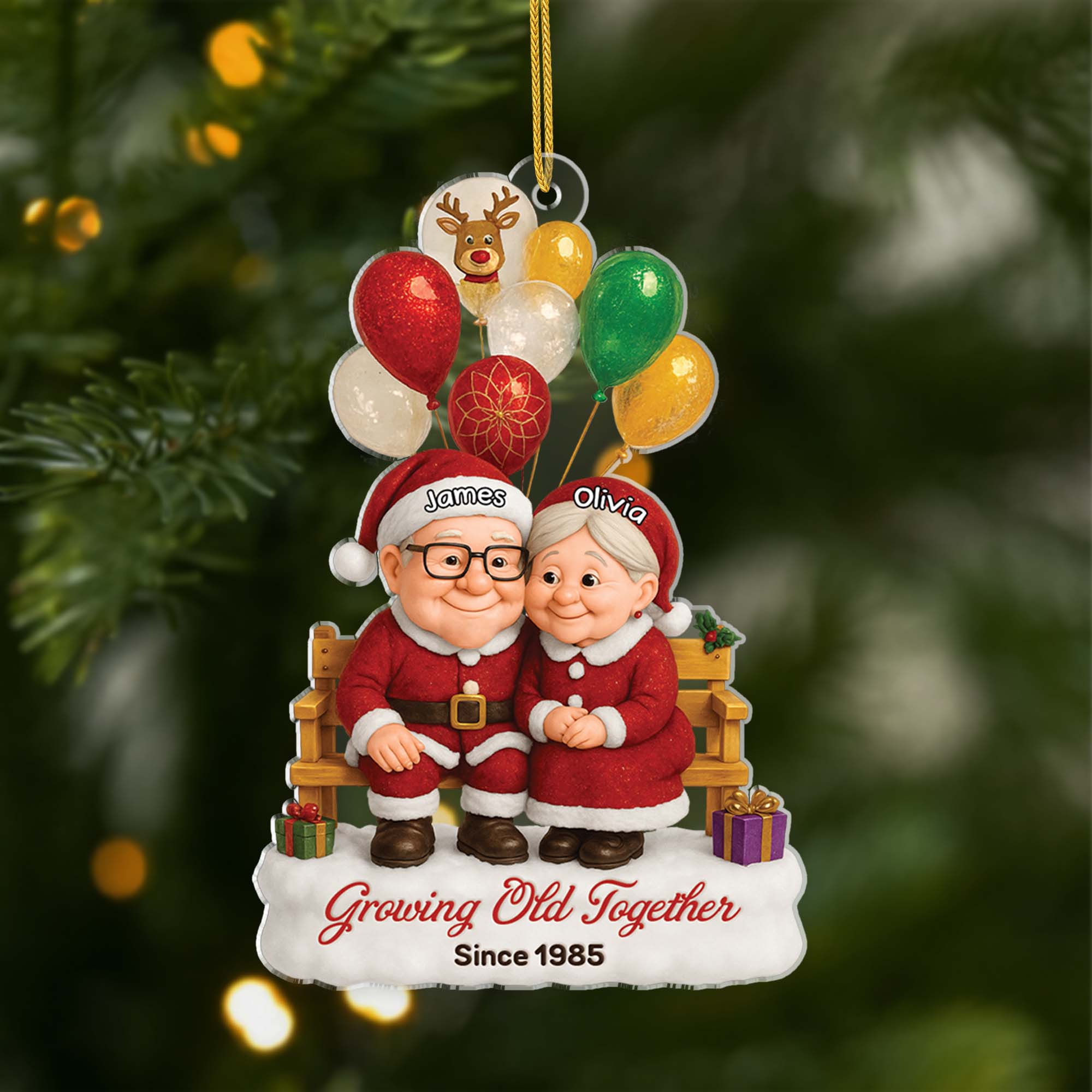 6640OUS1 3d printing effect acrylic mr and mrs claus ornaments_ custom couples christmas gifts 6640O
