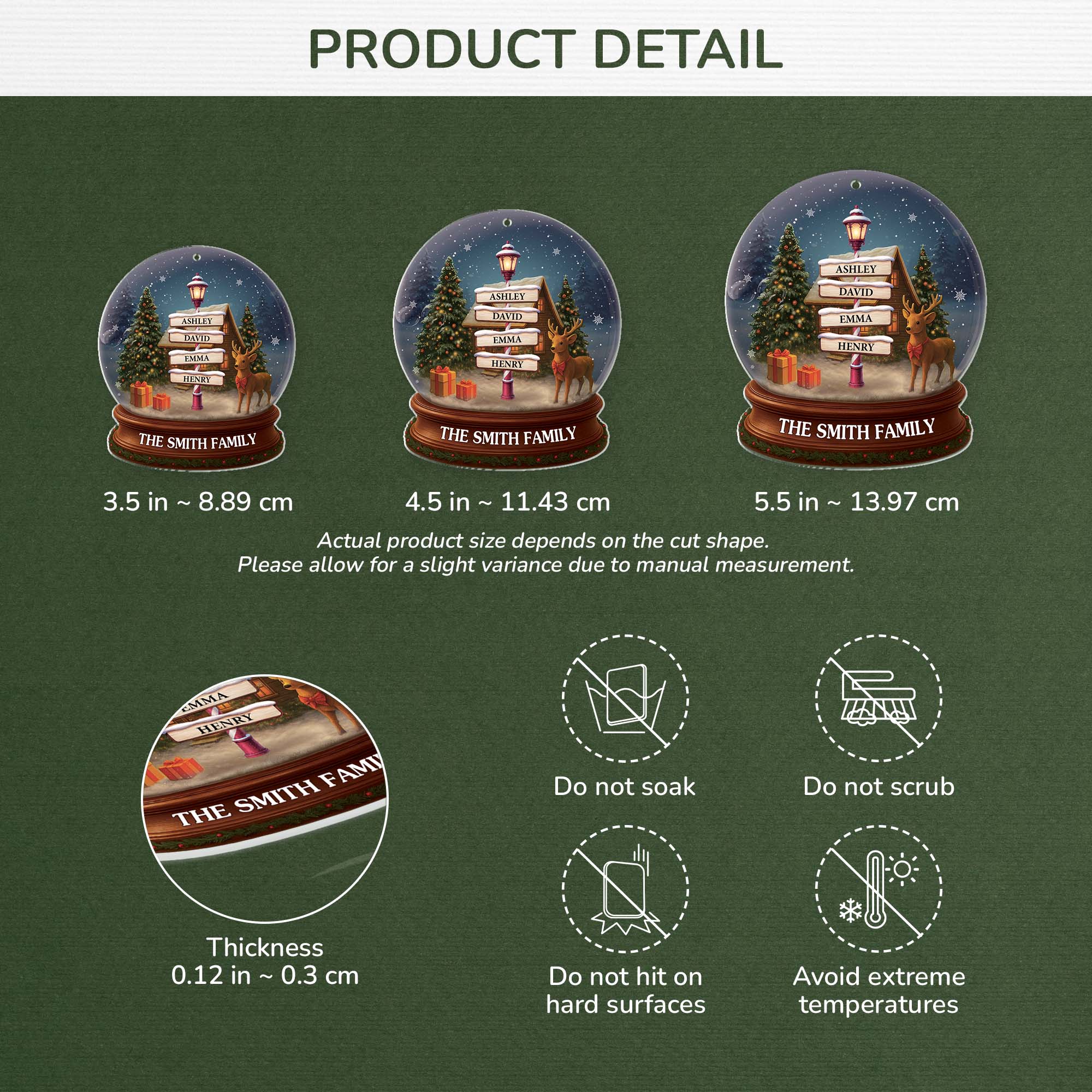 6643OUS3 3d printing effect acrylic snow globe ornament_ custom family christmas gifts 6643OTL5I