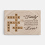 6648CUS1 family a little bit of crazy wall art custom family crossword canvas 6648C8QCI