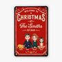 6654EUK1 metal christmas welcome sign_s custom gifts for family with dog cat 6654E8ZMI