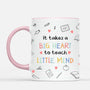 6665MUS2 it takes a big heart to teach little minds mug custom teacher gifts 6665MKQWT