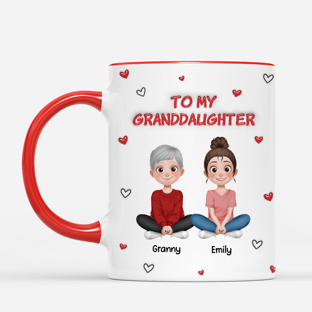 6666MUk1 to my granddaughter mug personalized granddaughter gifts from grandma grandpa 6666MTLAB_2