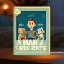6669LUK1 3d printing effect personalised christmas light box for cat lovers 6669lcv5c_1