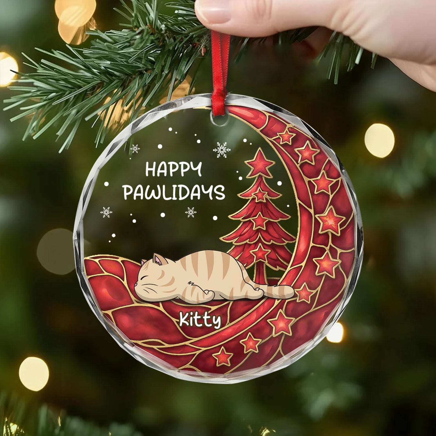 6688OUS1 glass cat christmas ornaments_ personalized cat gifts for humans 6688OK6ND2