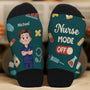 6694JUS1 nurse mode on socks personalized gifts for nurses_ doctors 6694JTLMN_2