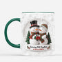 6697MUS2 3d printing effect personalized couple mugs snowman christmas mugs 6697MKTTG
