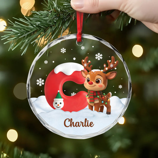 6707OUS2 glass reindeer ornament_s with initials custom christmas gifts for kids 6707O8ZTK