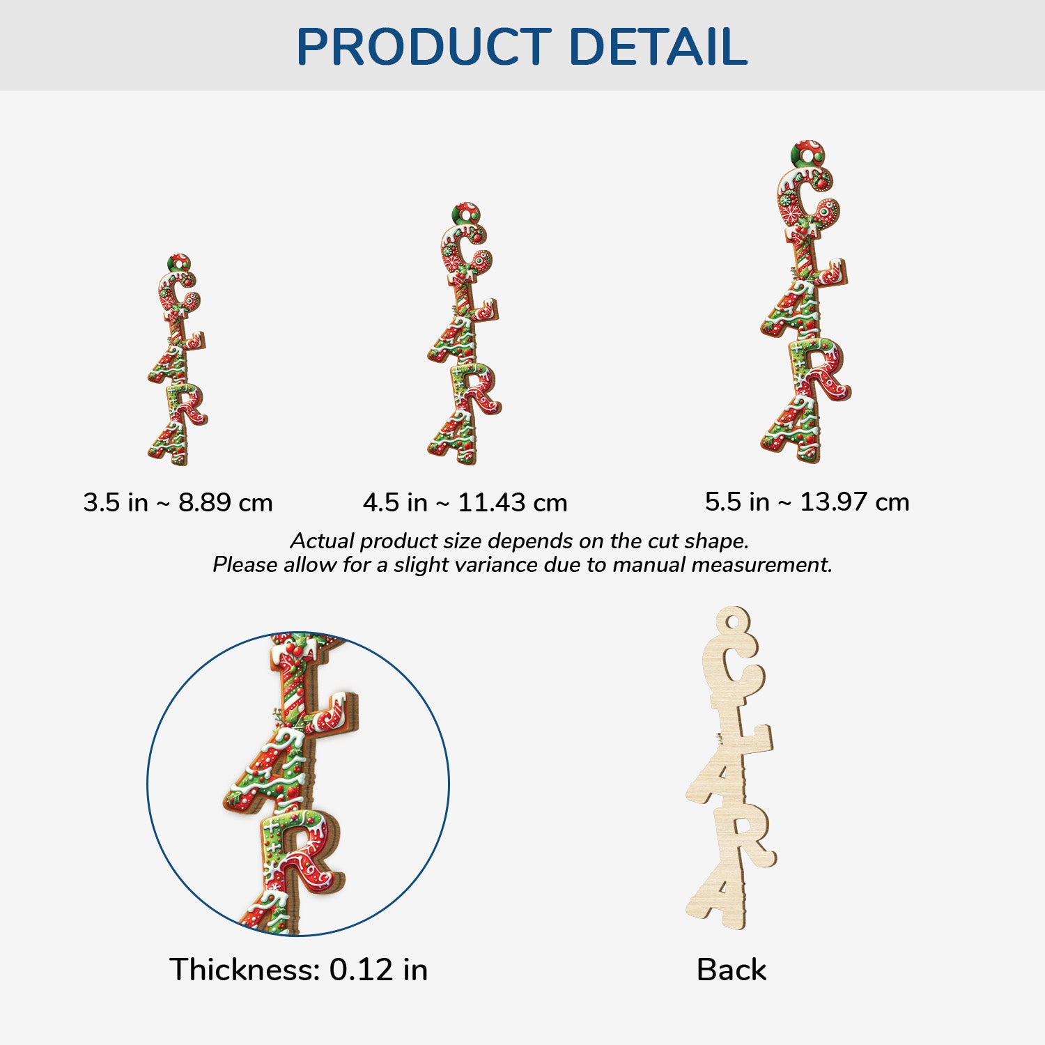 6708OUS3 3d printing effect 1 layered wooden letter ornaments personalized xmas gifts_ 6708O8L5A