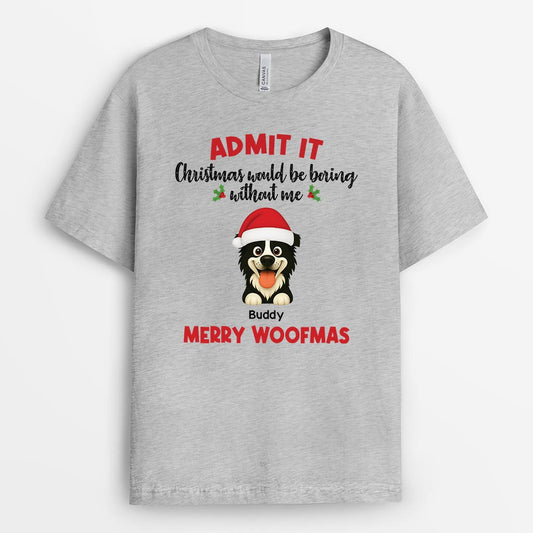6721AUS2 personalized christmas t shirts dog gifts for humans 6721AKPWC