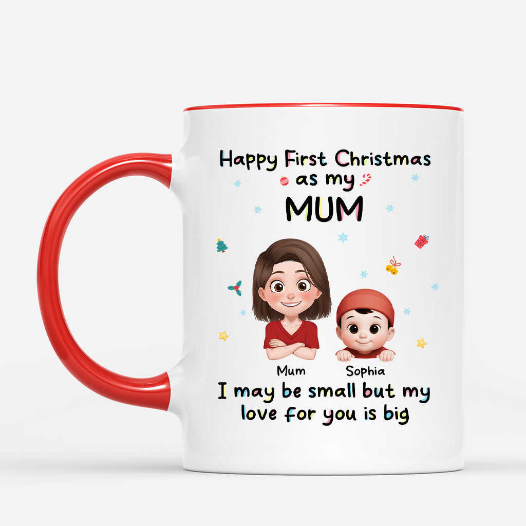 6738MUK2 happy first christmas as my mom dad mug personalized newborn gift 6738M6ZZA