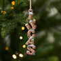6771OUS1 3d printing effect gingerbread letter ornaments custom 1 layered wooden xmas ornaments 6771O