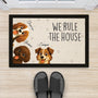 6785DUS2 we rule the house dog doormat personalized pet gifts for dog owners 6785DKT5C